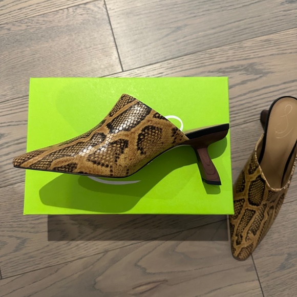 Sam Edelman Snakeskin Mules - Picture 3 of 4